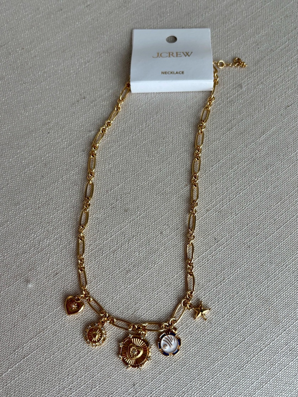 J. Crew Gold Multi-Charm Pendant Necklace - Picture 4 of 8
